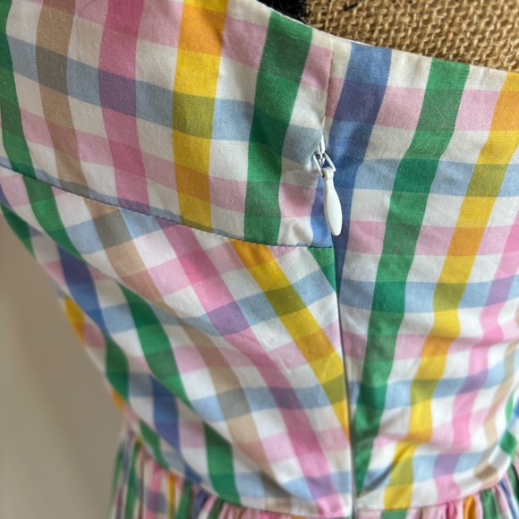 J.Crew Factory Multi color Gingham Dress - Picture 3 of 7